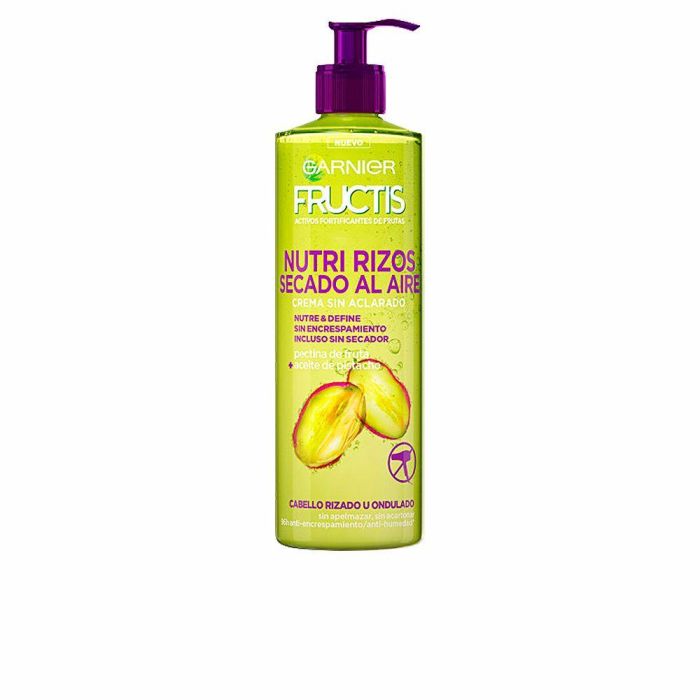Garnier Fructis Nutri Rizos Crema Sin Aclarado para Rizos, Definición y Anti-Frizz, con Aceite de Pistacho, 400 ml Garnier Fructis Nutri Rizos Crema Sin Aclarado para Rizos, Definición y Anti-Frizz, con Aceite de Pistacho, 400 ml