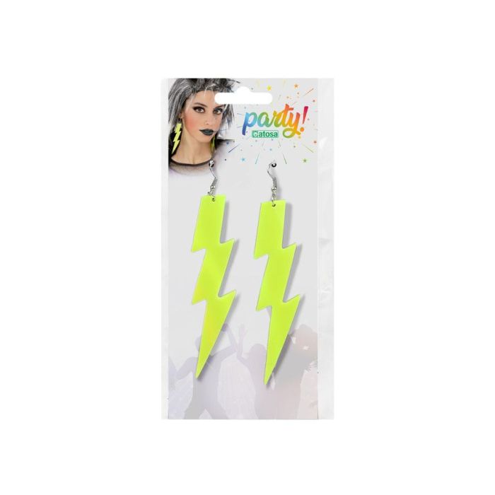 Pendientes Neon Amarillo Rayo 1