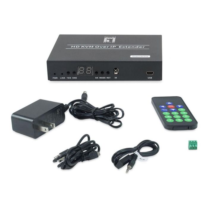Level One Transmisor HDMI HVE-6701T sobre IP PoE para Video Wall 1080p Negro Alámbrico hasta 150m 2