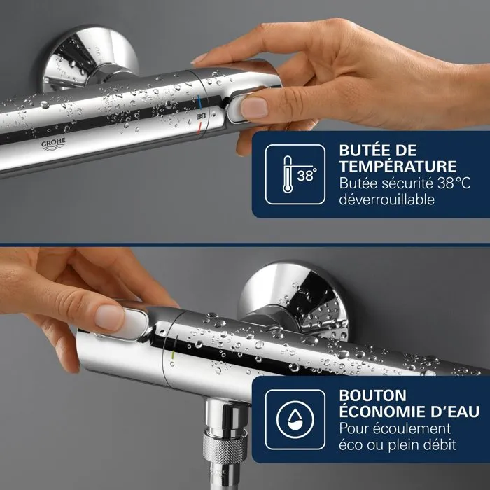 Grohe Mezclador Termostático de Ducha GROHE 4 Grohe Mezclador Termostático de Ducha GROHE 4