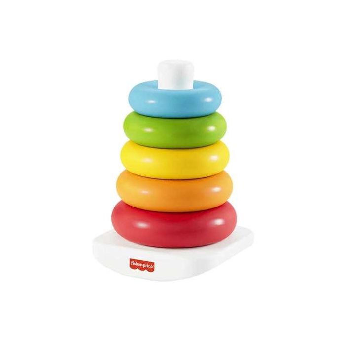 Fisher-Price Grf09 Juguete Pirámide Balanceante Bebés +9 Meses, Apilar 5 Aros de Colores, Base de Balanceo, Materiales Vegetales 6 Fisher-Price Grf09 Juguete Pirámide Balanceante Bebés +9 Meses, Apilar 5 Aros de Colores, Base de Balanceo, Materiales Vegetales 6