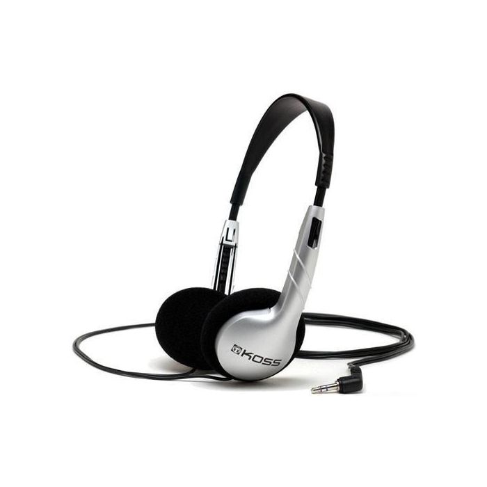 KOSS KPH5 Auriculares Portátiles Everywear Estéreo 80-18000Hz 32ohms 91dB Ultraligeros Plata/Negro para MP3/iPod