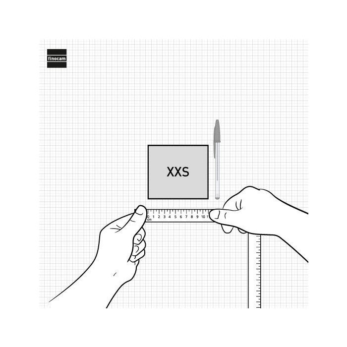 Finocam XXS-110x100 mm Mv Neutro Calendario de Sobremesa Anual Números Grandes 2026, con Espiral Doble 3