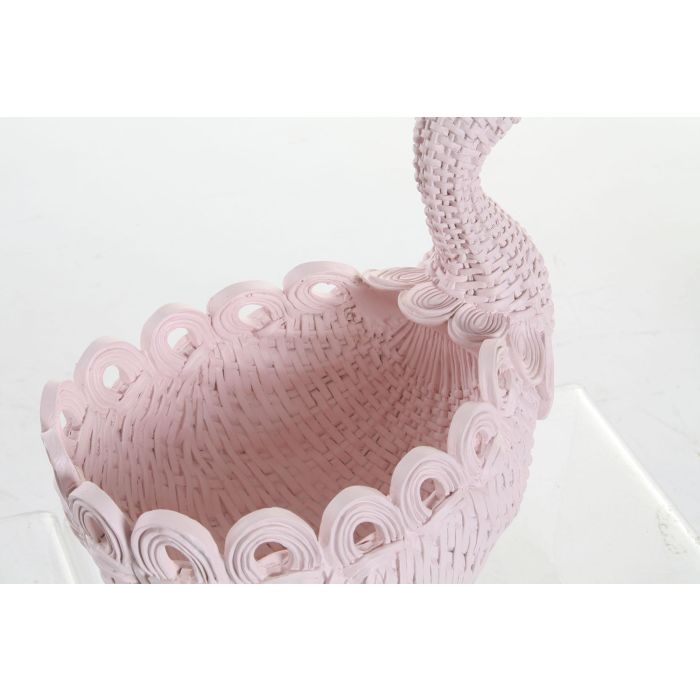 DKD Home Decor Bandeja Vaciabolsillos Romántico de Resina para Hogar Azul Celeste y Rosa Palo 14.3x23x23 cm Pack 2 Unidades 2 DKD Home Decor Bandeja Vaciabolsillos Romántico de Resina para Hogar Azul Celeste y Rosa Palo 14.3x23x23 cm Pack 2 Unidades 2