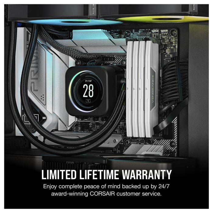 Corsair CMK32GX5M2E6000Z36W Kit de Memoria RAM Vengeance 32GB (2x16GB) DDR5 6000MHz CL36 Blanco Retail