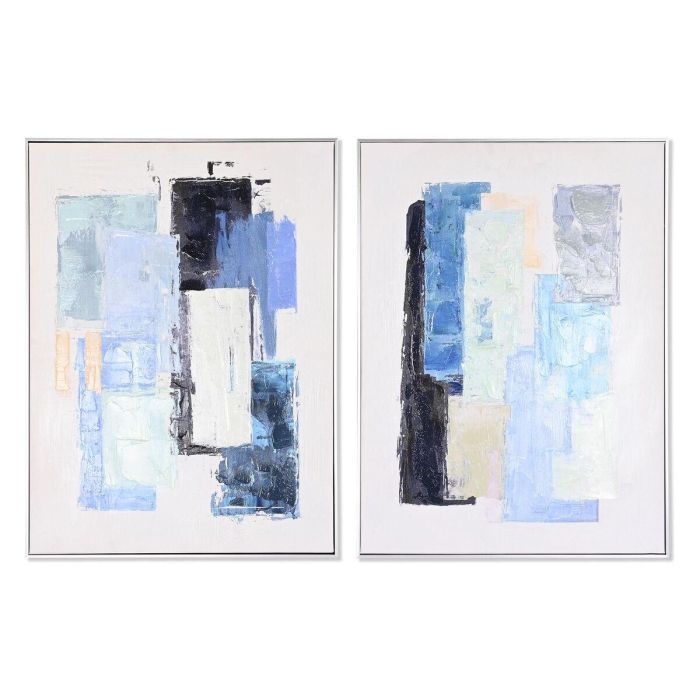 Cuadro Urban DKD Home Decor Azul Blanco 3.5 x 80 x 60 cm (2 Unidades) Cuadro Urban DKD Home Decor Azul Blanco 3.5 x 80 x 60 cm (2 Unidades)