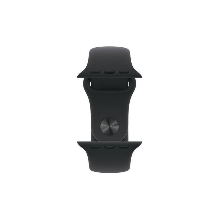 Apple MEQW4QL/A Watch Series 11 GPS 42mm Gris Espacial Correa Deportiva Negra (S/M) con 5G y Pantalla Retina OLED 2