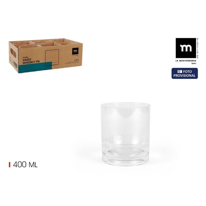Vaso de whisky La Mediterránea 0,4 l (24 Unidades) 3 Vaso de whisky La Mediterránea 0,4 l (24 Unidades) 3