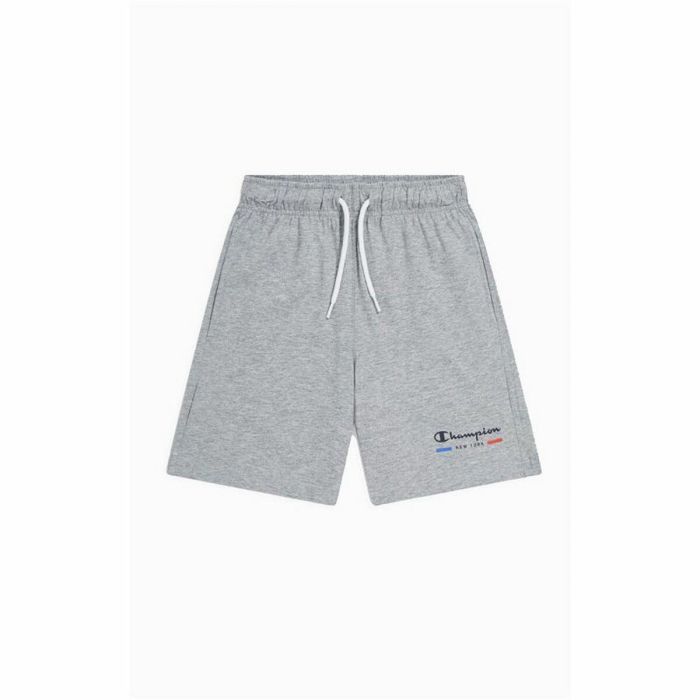 Pantalones Cortos Infantiles Champion Logo Gris Pantalones Cortos Infantiles Champion Logo Gris