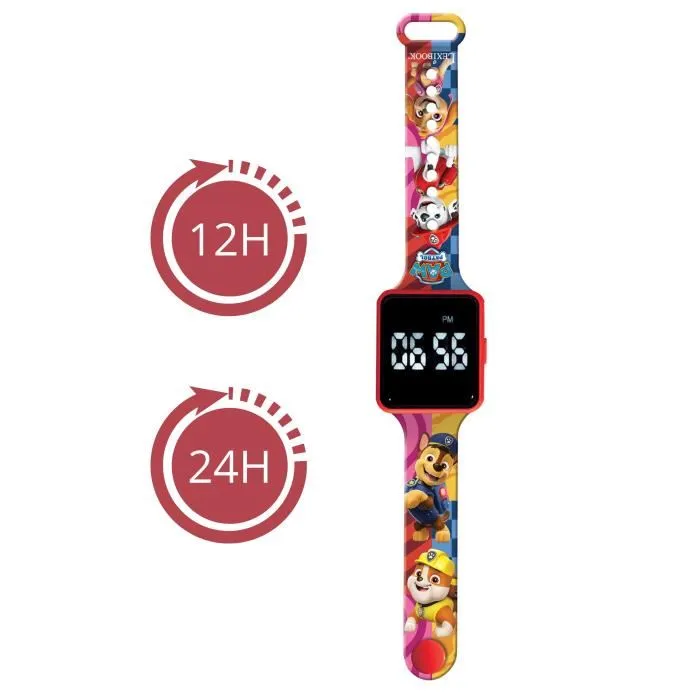 Lexibook Reloj Digital LED Patrulla Canina DMW060PA para Niños +3 Años 2