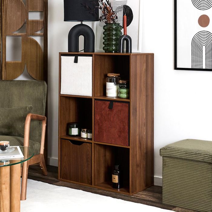 Estantería Tiffany Con 6 Compart Home Deco Factory 1 Estantería Tiffany Con 6 Compart Home Deco Factory 1