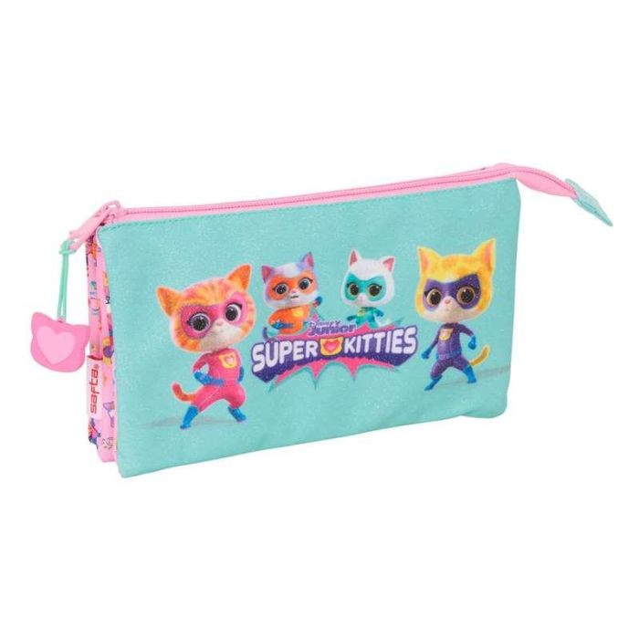 Portatodo SuperKitties Rosa Turquesa 22 x 12 x 3 cm