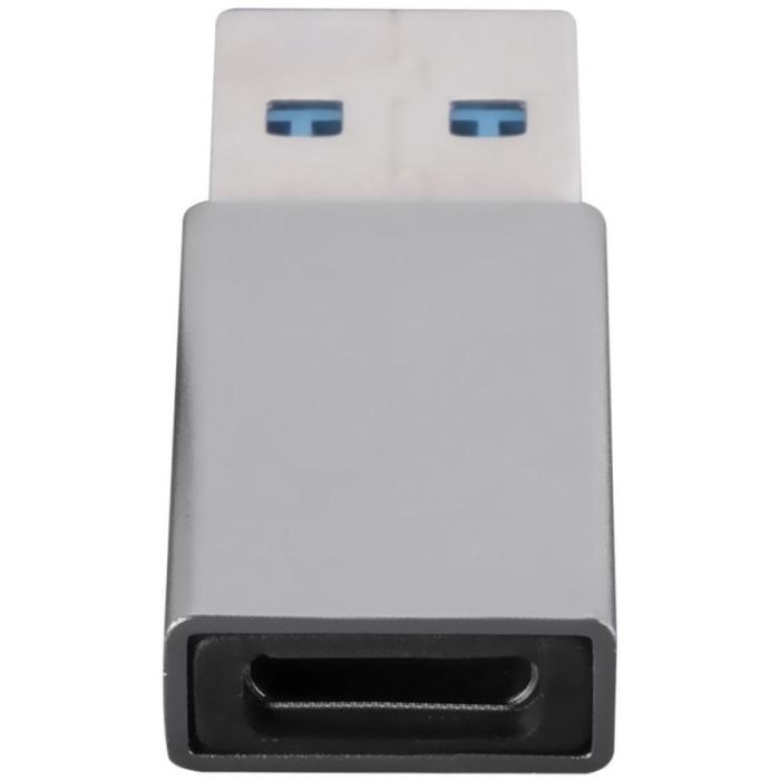 4smarts Adaptador USB-A 3.0 a USB-C 540275 (2 Piezas) Gris, Velocidad 5 Gbit/s, Bidireccional, Plug and Play 3