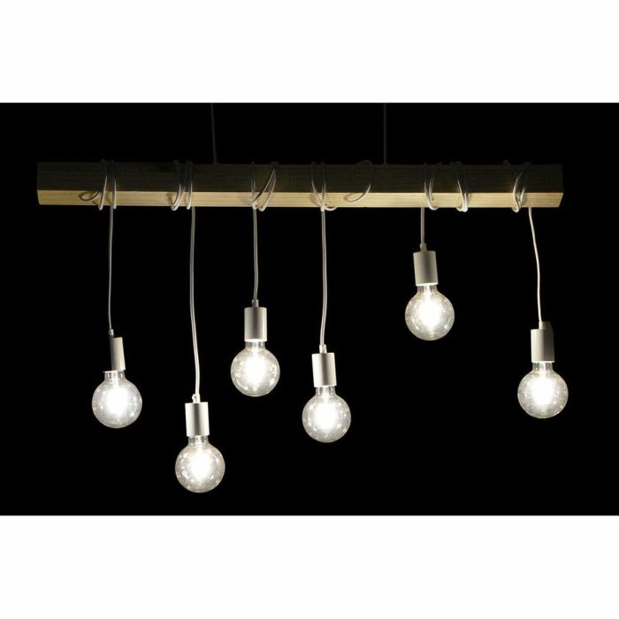 Lampara Techo Scandi DKD Home Decor Blanco Negro 7 x 160 x 100 cm (2 Unidades) 2
