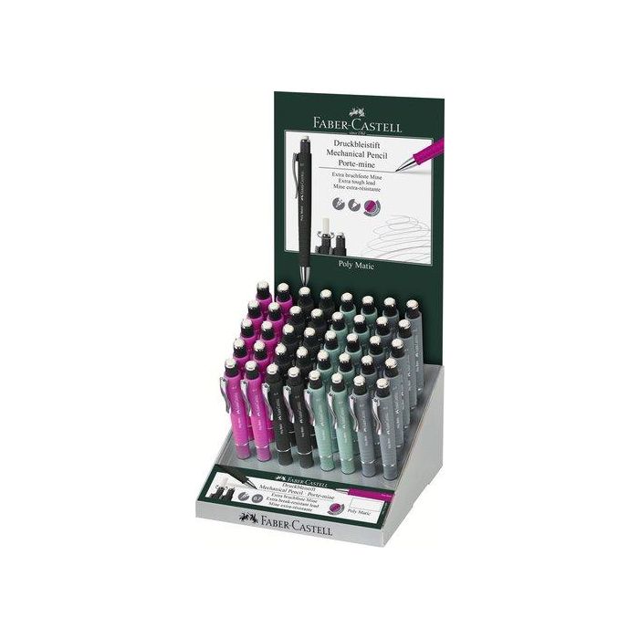 Portaminas Faber-Castell Poly Matic 0,7Mm Expositor De 40