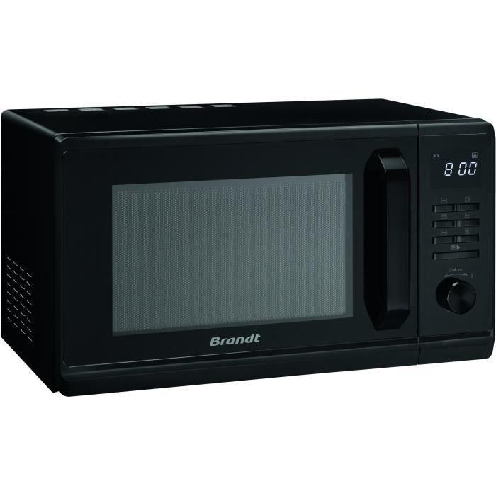 Brandt SE2300B Microondas Monofunción de 23 Litros y 800W de Potencia, en Color Negro con Autoprograma y Descongelación Rápida 1
