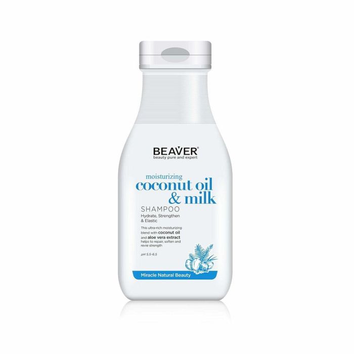 Beaver COCONUT OIL & QUINOA Champú Hidratante con Aceite de Coco y Aloe Vera 350 ml para Cabello Suave y Protegido 0 Beaver COCONUT OIL & QUINOA Champú Hidratante con Aceite de Coco y Aloe Vera 350 ml para Cabello Suave y Protegido 0