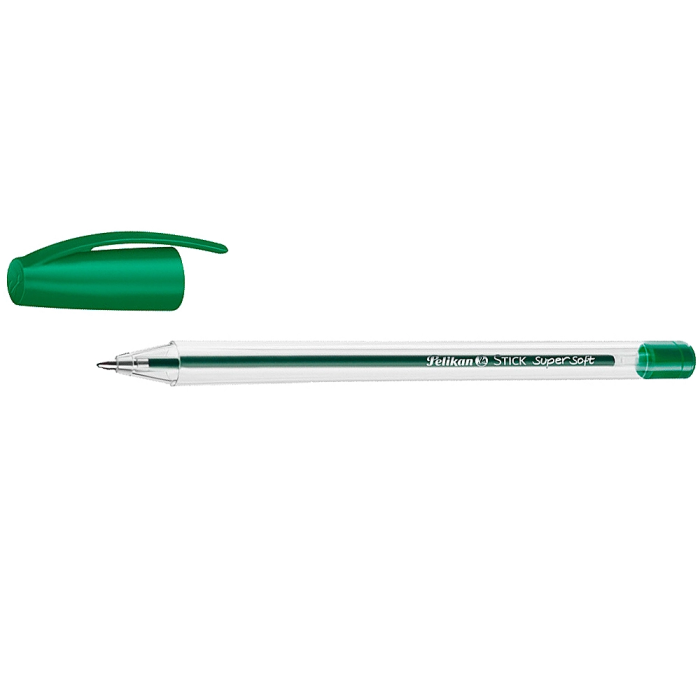Pelikan Bolígrafo Stick Super Soft Verde Tinta Aceite 0,4 mm 1
