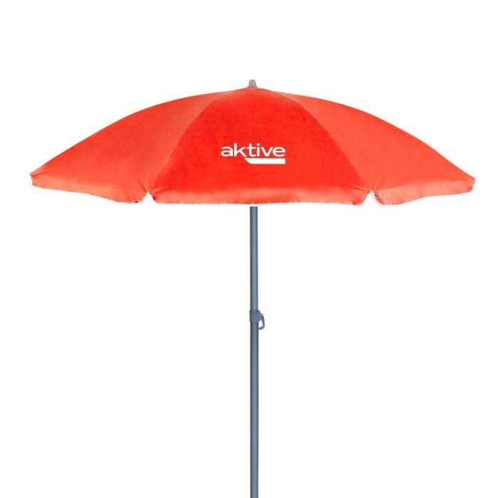 Sombrilla Aktive UV50 Ø 180 cm Coral Poliéster Aluminio 180 x 187 x 180 cm (12 Unidades) 1 Sombrilla Aktive UV50 Ø 180 cm Coral Poliéster Aluminio 180 x 187 x 180 cm (12 Unidades) 1