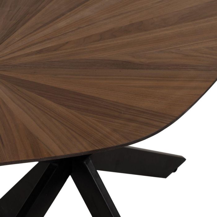 Mesa de Comedor Negro Natural Hierro 178 x 80 x 77 cm 3