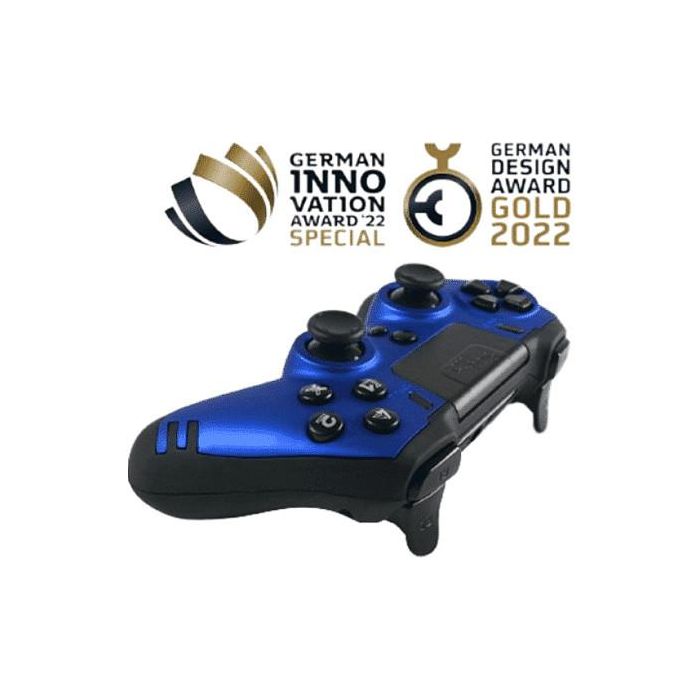 Steelplay JVAMUL00153 Slim Pack Mando Inalámbrico para PC, PlayStation 4 y PS3, Gamepad con Joystick Analógico, Botón Turbo, Color Azul Zafiro 5 Steelplay JVAMUL00153 Slim Pack Mando Inalámbrico para PC, PlayStation 4 y PS3, Gamepad con Joystick Analógico, Botón Turbo, Color Azul Zafiro 5