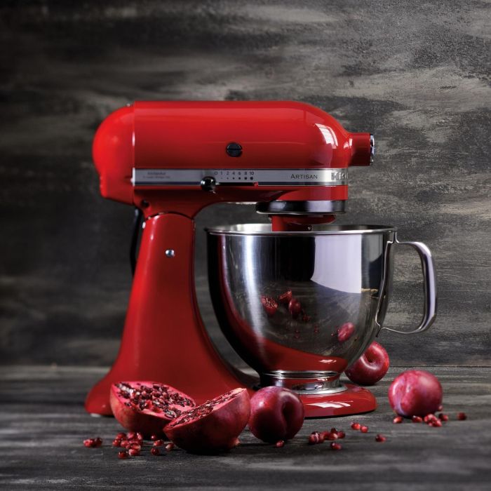 KitchenAid 5KSM150PSEMC Batidora Amasadora Artisan 300W Rojo Imperio 4