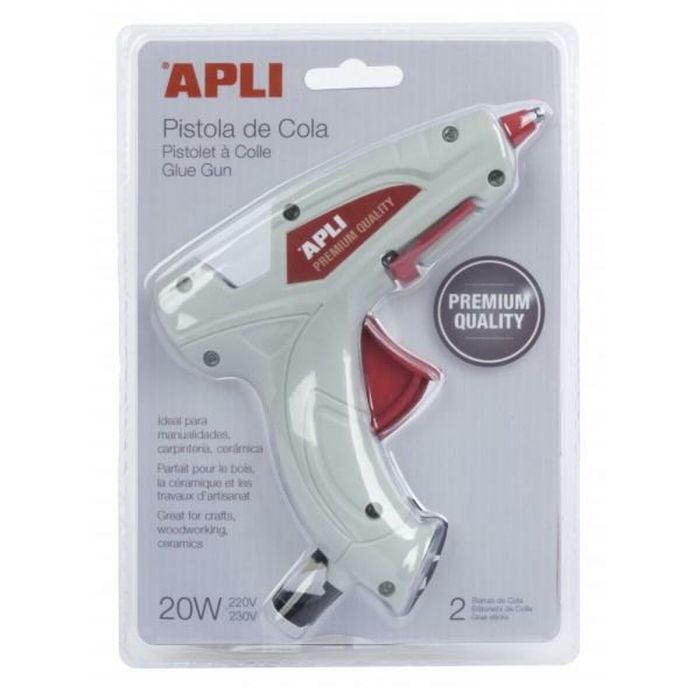 Pistola Termofusible Apli Blanco 20 W (12 Unidades) 1 Pistola Termofusible Apli Blanco 20 W (12 Unidades) 1