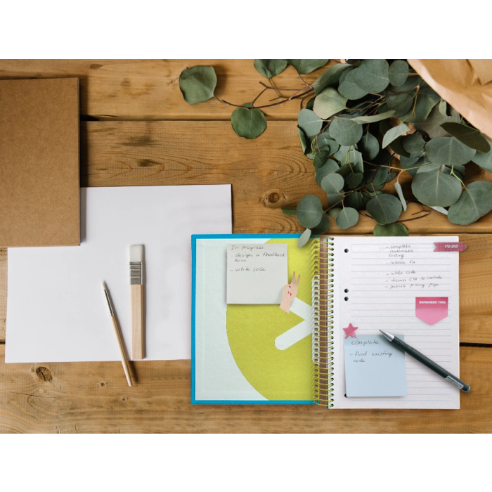 Antartik Cuaderno espiral A5 micro tapa forrada 120 hojas 100 gr color azul 10