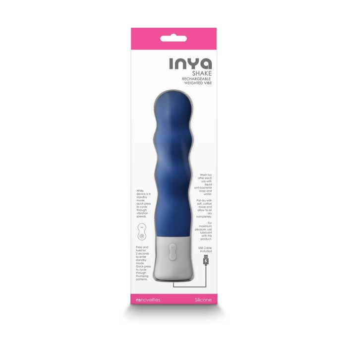 Vibrador NS Novelties Inya Azul 3 Vibrador NS Novelties Inya Azul 3