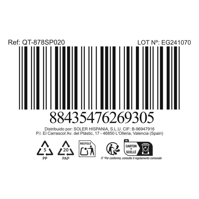 Quttin Sartén de Aluminio Forjado de 20 cm, para Inducción, con Tecnología de Base Full Spiral (4 Unidades) 1