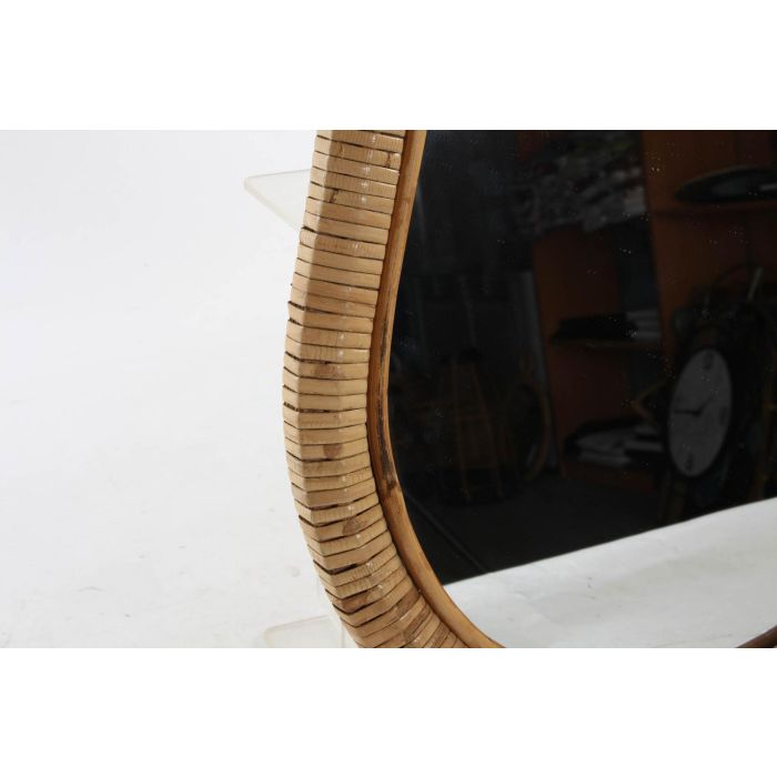 DKD Home Decor Espejo Tropical Marron Ratan Espejo 68 x 39 x 2 cm 2