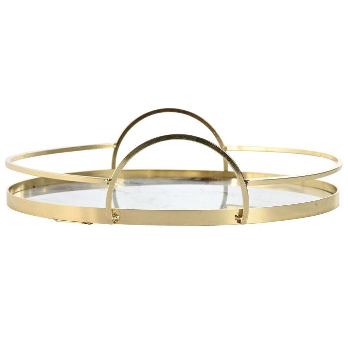 Bandeja Decoracion Moderno DKD Home Decor Dorado Blanco 30 x 6 x 30 cm Set de 2 1 Bandeja Decoracion Moderno DKD Home Decor Dorado Blanco 30 x 6 x 30 cm Set de 2 1