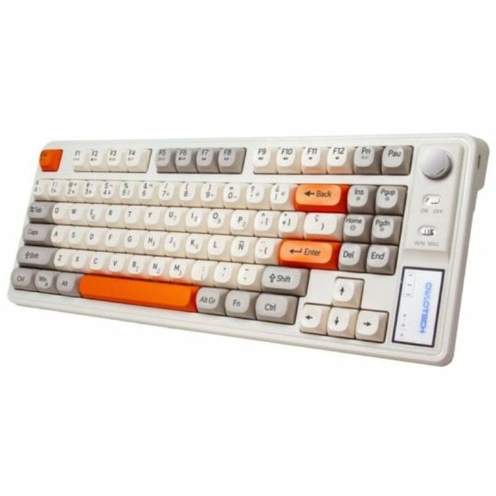 Teclado Owlotech Naranja Qwerty Español