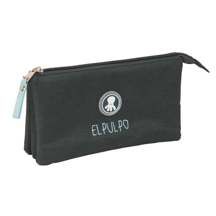 Safta Estuche Portatodo Escolar Triple Cremallera El Pulpo Basics 120x220x30 mm Safta Estuche Portatodo Escolar Triple Cremallera El Pulpo Basics 120x220x30 mm