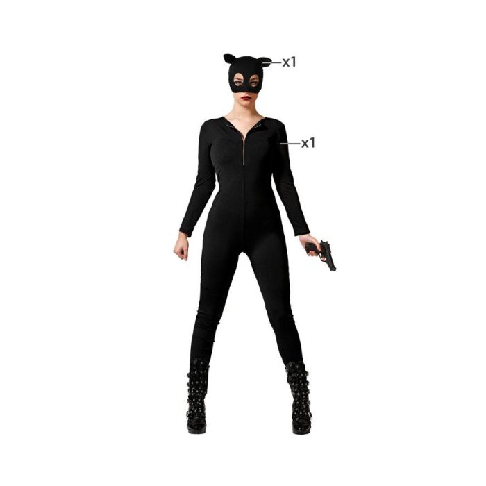 Disfraz Heroe Comic Gato Negro Mujer Adulto M-L Disfraz Heroe Comic Gato Negro Mujer Adulto M-L
