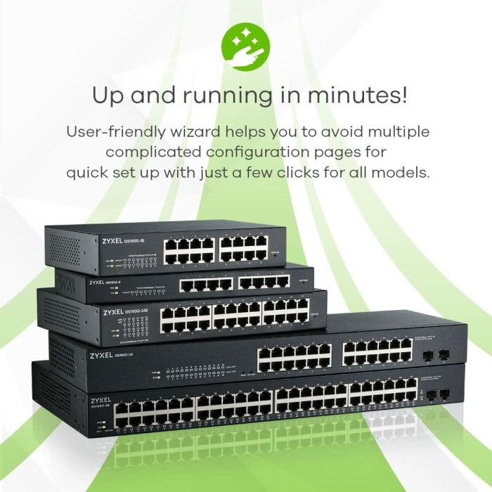 Zyxel GS1900-48-EU0102F switch L2 Gigabit Ethernet (10/100/1000) Negro 21 Zyxel GS1900-48-EU0102F switch L2 Gigabit Ethernet (10/100/1000) Negro 21