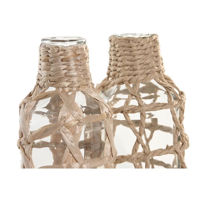 Jarron Cottage DKD Home Decor Transparente Marron 7 x 19 x 7 cm (24 Unidades) 1 Jarron Cottage DKD Home Decor Transparente Marron 7 x 19 x 7 cm (24 Unidades) 1