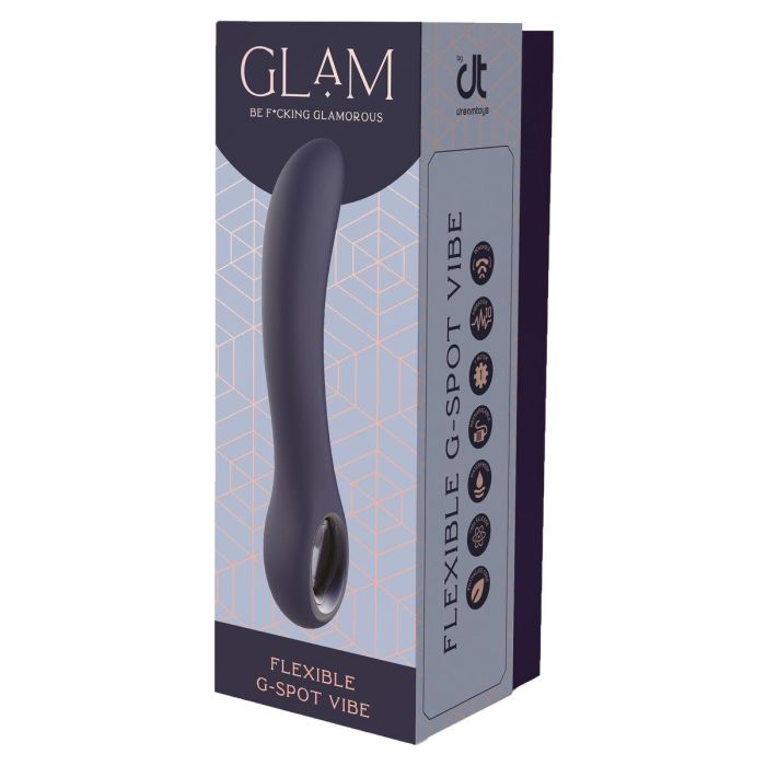 Vibrador Punto G Dream Toys Glam Azul 1 Vibrador Punto G Dream Toys Glam Azul 1