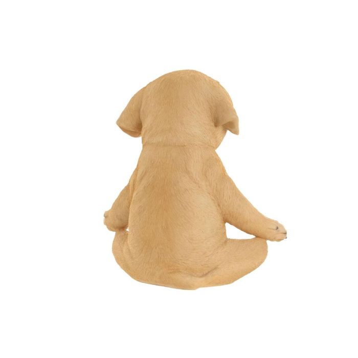 DKD Home Decor Set 3 Figuras de Perro Moderno de Resina Marrón para Decoración Hogar 9.5 x 16 x 14.5 cm (Unidades Surtidas) 1