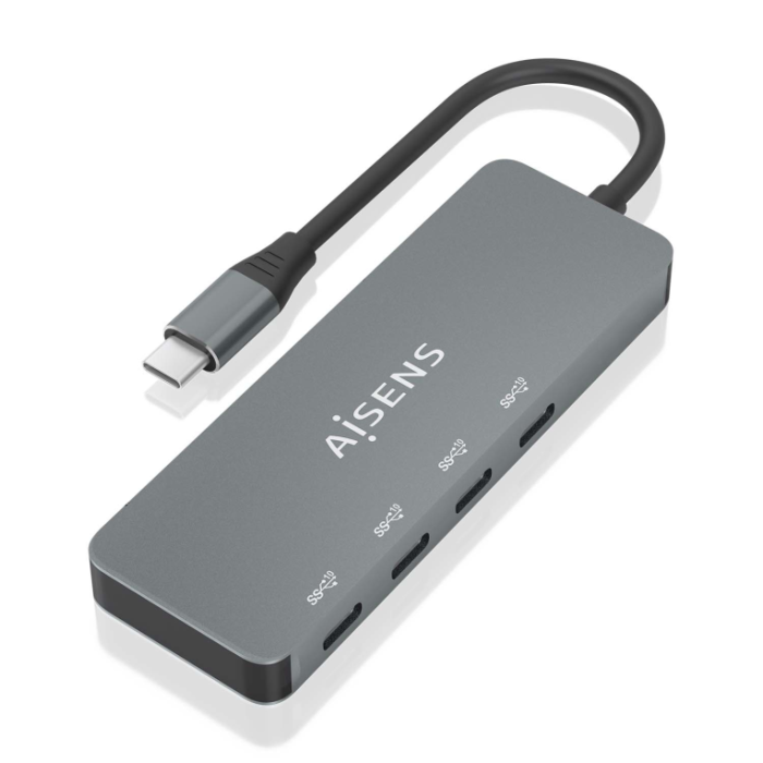 Hub USB Tipo-C Aisens A109-0695/ 4xUSB Tipo-C/ Gris Hub USB Tipo-C Aisens A109-0695/ 4xUSB Tipo-C/ Gris