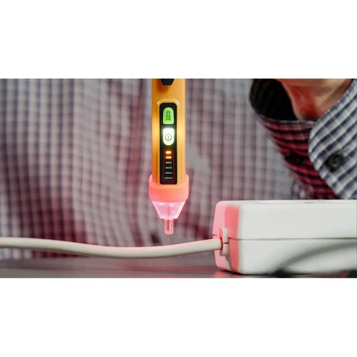 Pancontrol Probador de voltaje sin contacto y detector magnético, LED rojo y señal acústica, 100-600V, Cat III 1000V 3