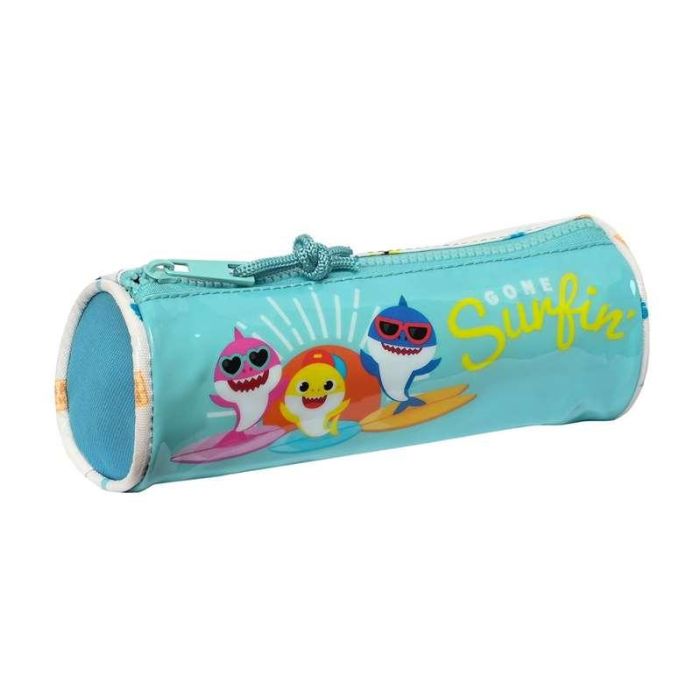 Estuche Escolar Baby Shark Surfing Azul Blanco 20 x 7 x 7 cm Estuche Escolar Baby Shark Surfing Azul Blanco 20 x 7 x 7 cm