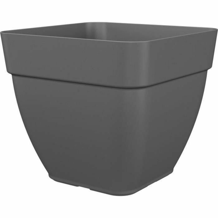 Flower Pot and Square Plants Capri Campana - Plastic - 37x37 cm - antracita - Artevasi