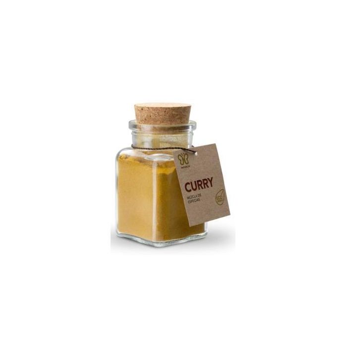 NATURCID Curry Especia Ecológico 80g - Con Cilantro, Cúrcuma, Jengibre y Canela para Condimentar Platos