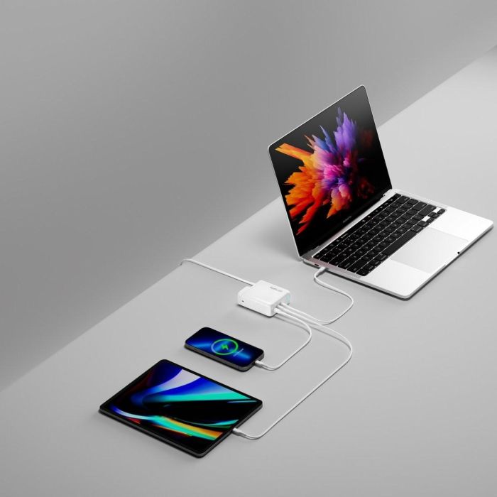 4smarts Ladegert GaN Flex Pro 140W 3 USB-C. wei 1 4smarts Ladegert GaN Flex Pro 140W 3 USB-C. wei 1