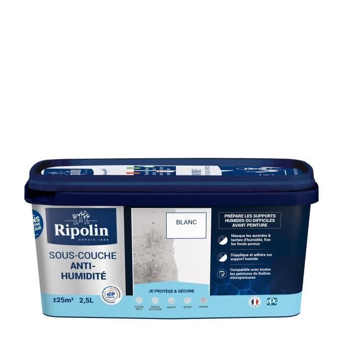 Ripolin Capa Base Antihumedad para Contrapisos y Superficies Húmedas Acabado Mate Blanco 2.5L