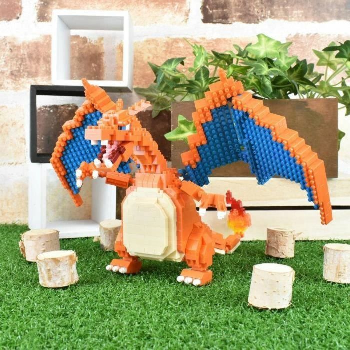 Nanoblock Figura Pokémon Charizard NBPM80 - Kit de construcción de bloques con 860 piezas 1 Nanoblock Figura Pokémon Charizard NBPM80 - Kit de construcción de bloques con 860 piezas 1