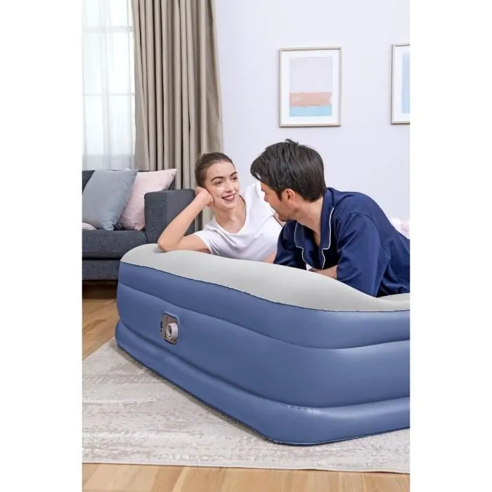 Bestway BES6941607329689 Cama Hinchable Tritech Doble 203x152x46 cm 300 Kg Se Infla en 4 Minutos 4