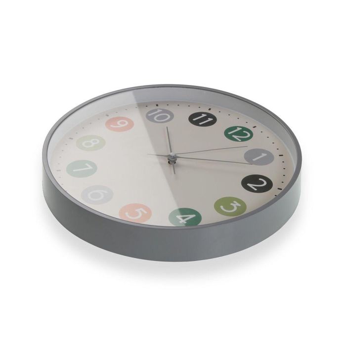 Reloj de Pared Versa Multicolor Plástico 30 x 30 x 4,5 cm 2 Reloj de Pared Versa Multicolor Plástico 30 x 30 x 4,5 cm 2