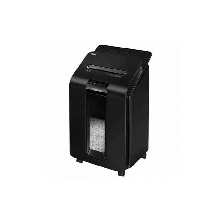 Fellowes AutoMax 100M 4629201 Destructora Automática 100 Hojas Microcorte 4x10mm P-4 Silenciosa Auto Reverse 23L Negra para Oficina Fellowes AutoMax 100M 4629201 Destructora Automática 100 Hojas Microcorte 4x10mm P-4 Silenciosa Auto Reverse 23L Negra para Oficina